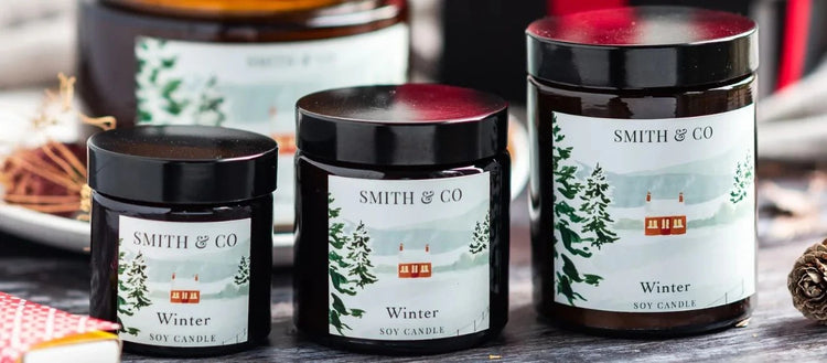 Coastal scented candle in glass jar by Creek Lifestyle
