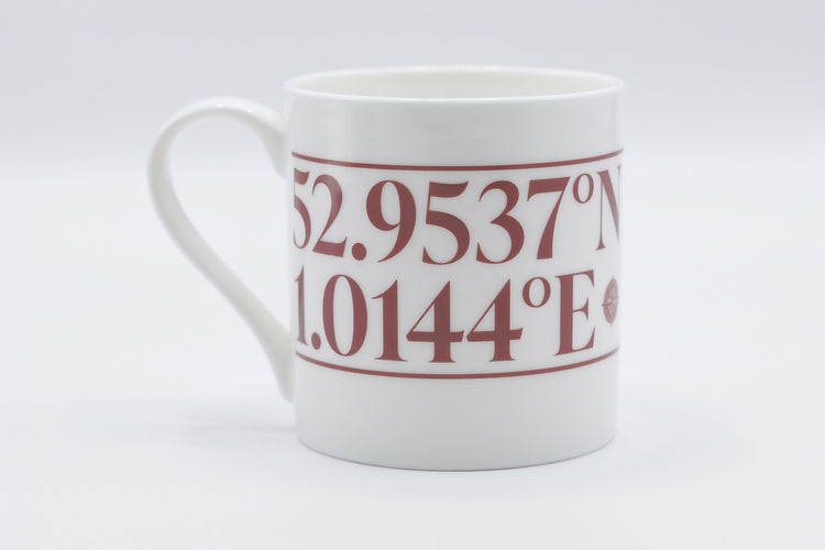 Coastal coordinates t-shirt with latitude and longitude design