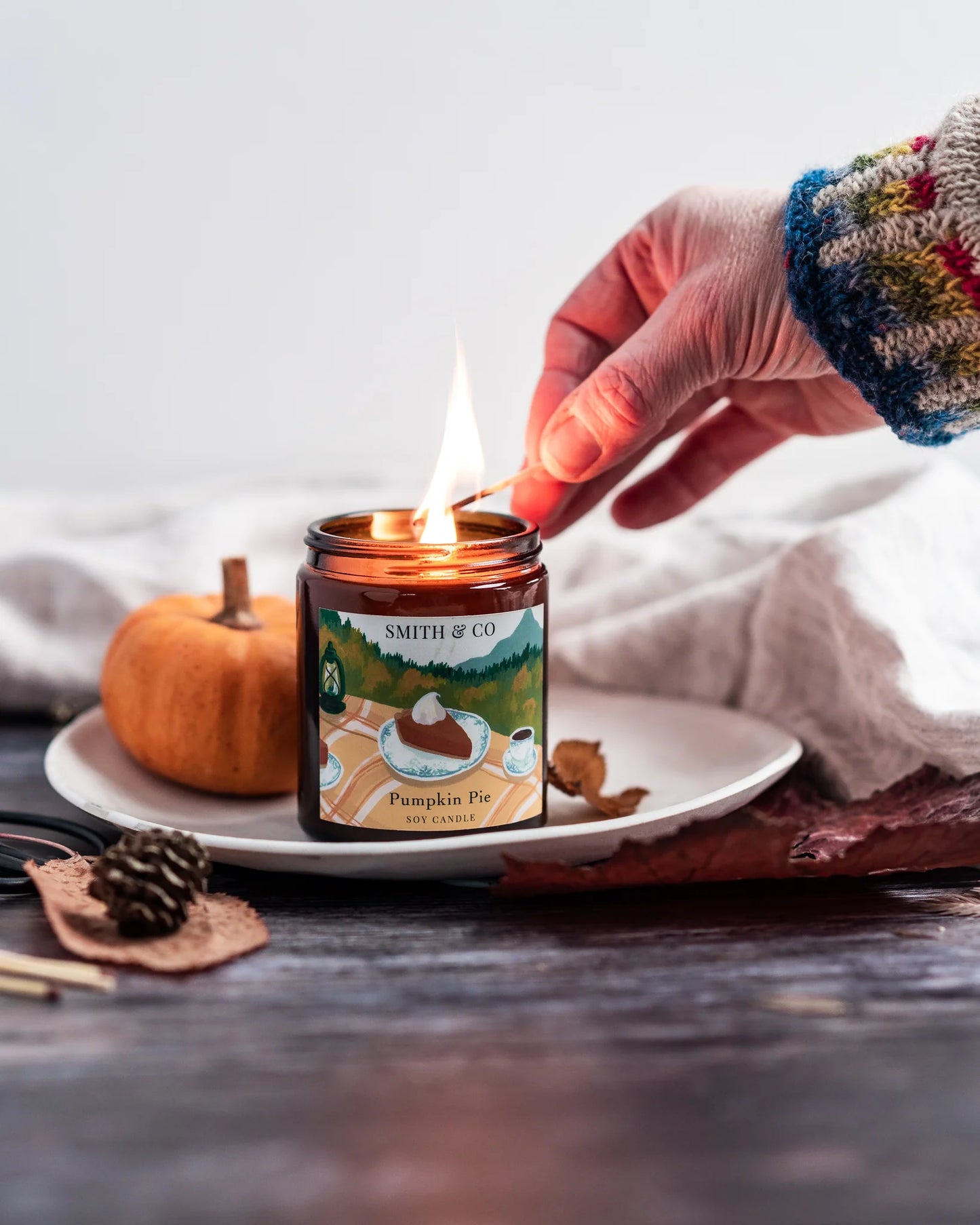 Smith Co Soy Wax Candles - Pumpkin Pie