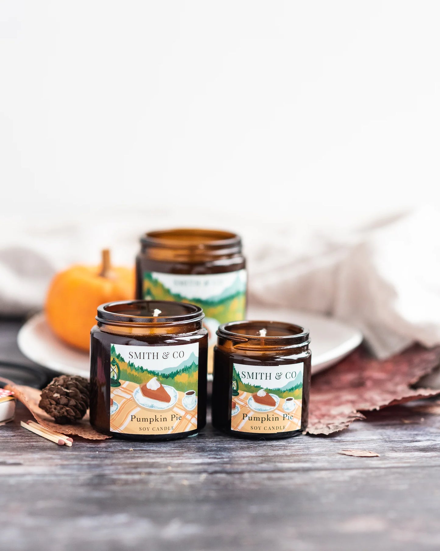 Smith Co Soy Wax Candles - Pumpkin Pie