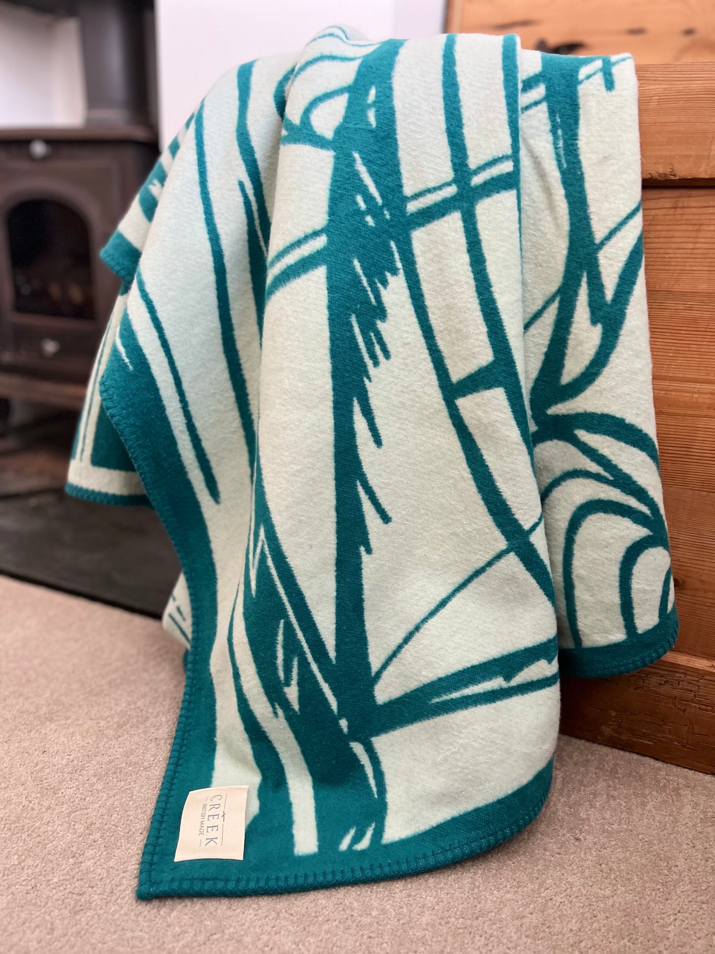 Lino Boats Coastal Blanket – Recycled Cotton