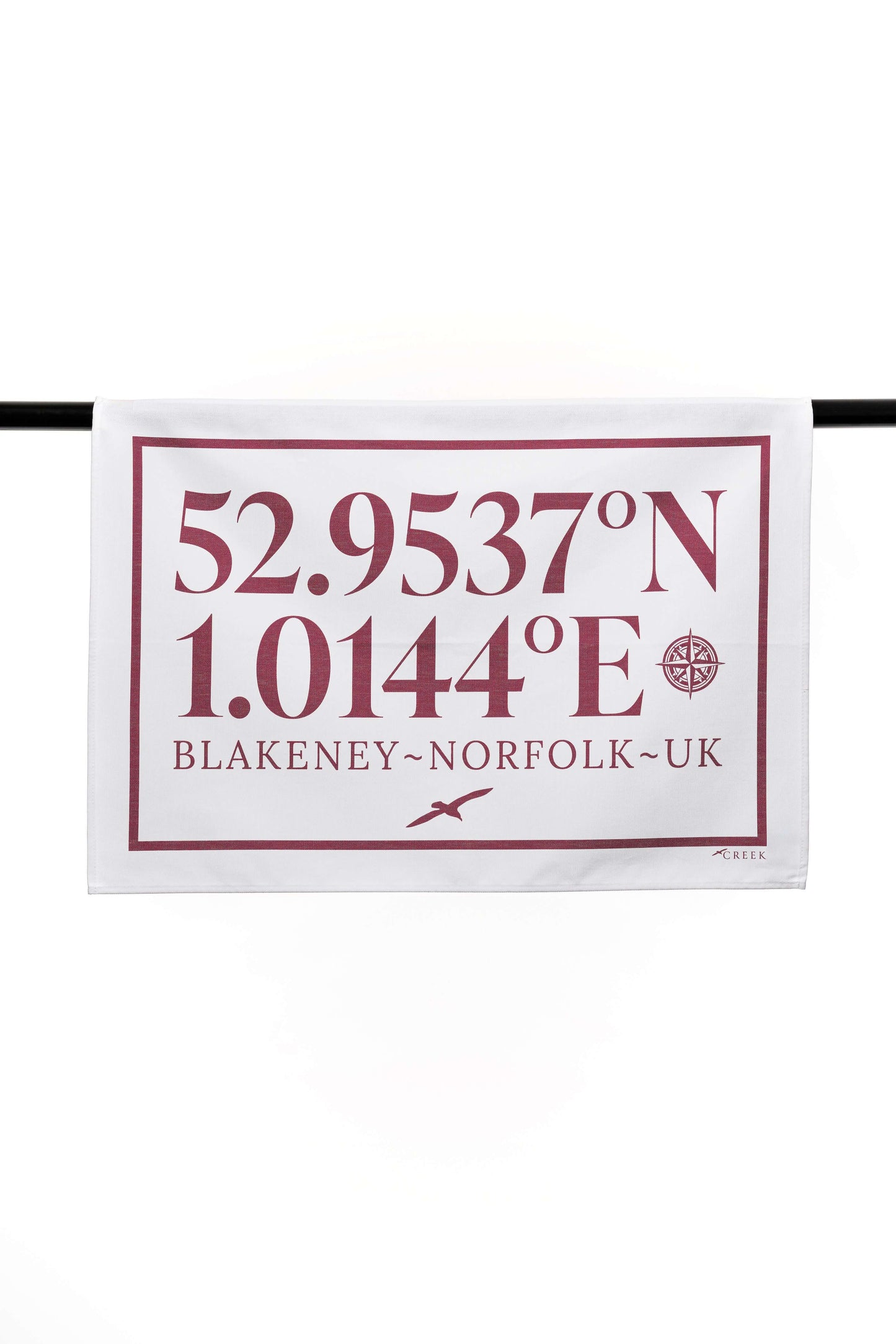 Longitude & Latitude Coastal Tea Towels Cotton
