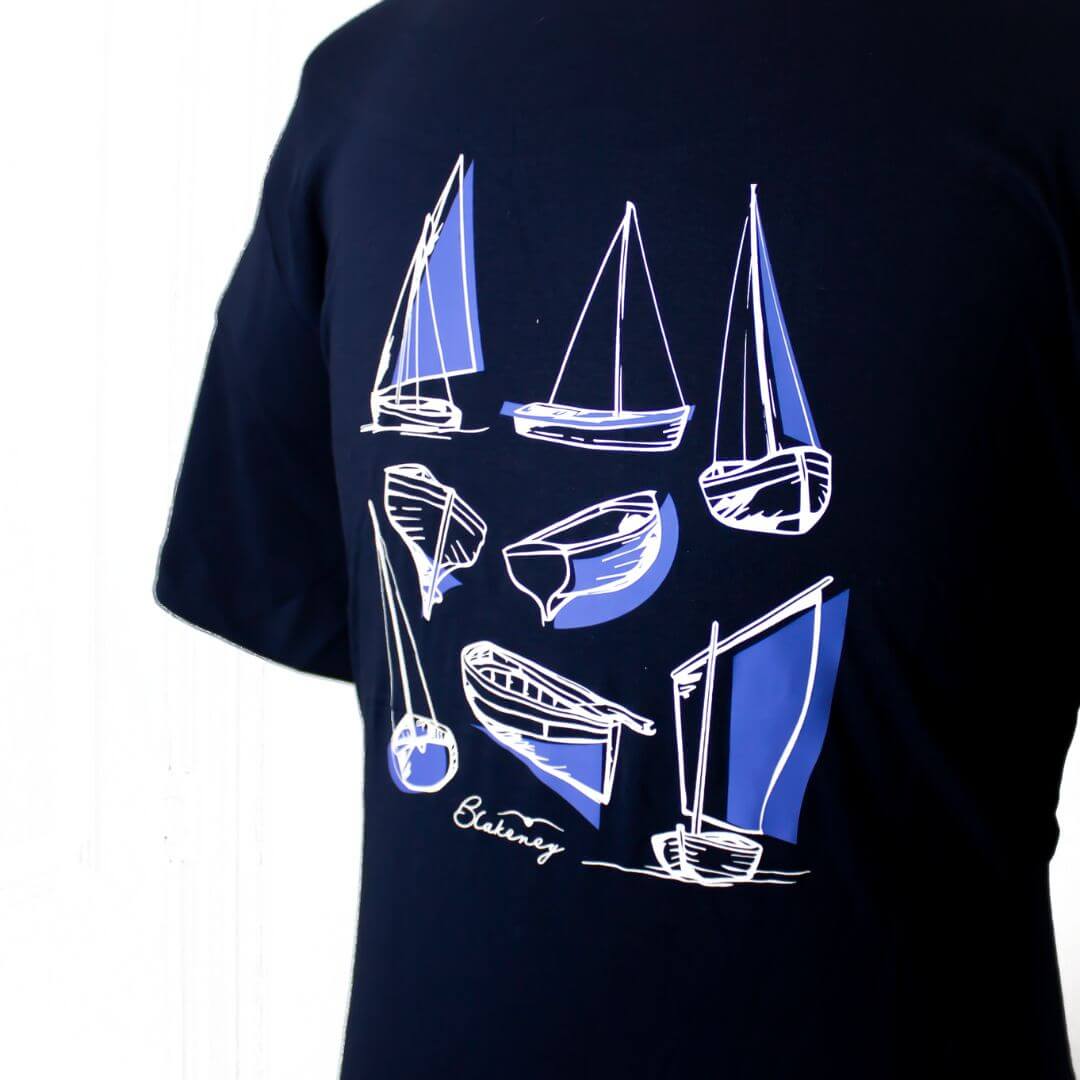 Sailboat Repeat T-Shirt Organic Cotton
