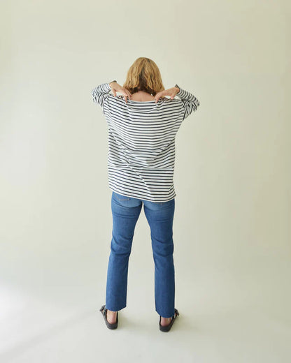 Chalk - Bryony Stripe Top