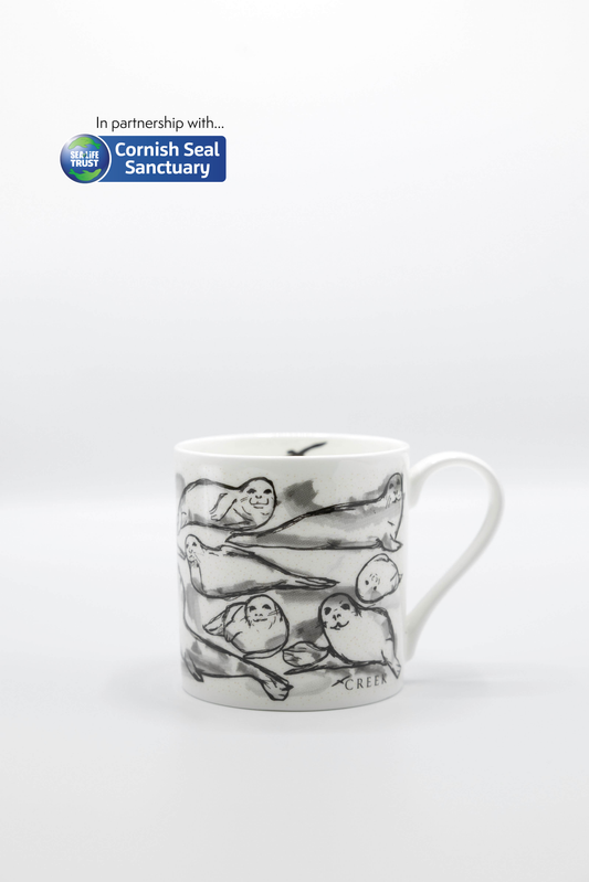 Inky Seals – Bone China Mug