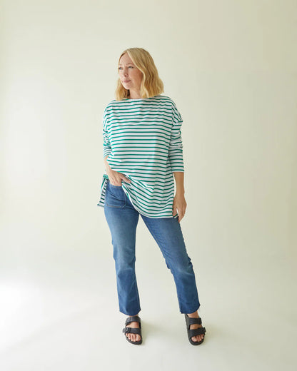 Chalk - Bryony Stripe Top