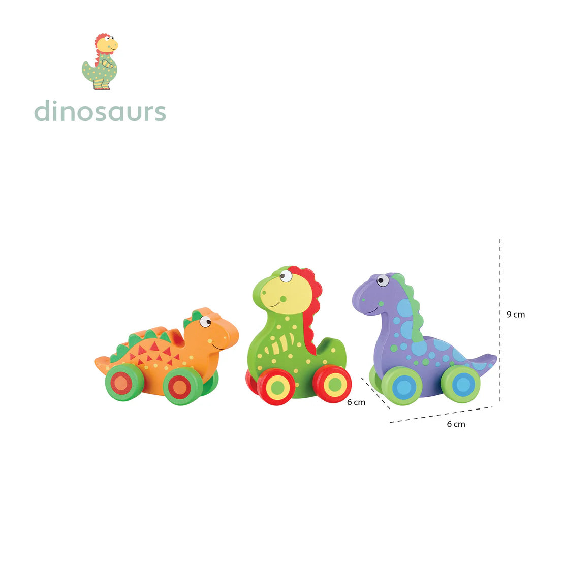 Orange Tree Toys - Set of 3 My First Dinosaurs