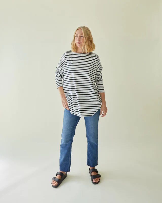 Chalk - Bryony Stripe Top