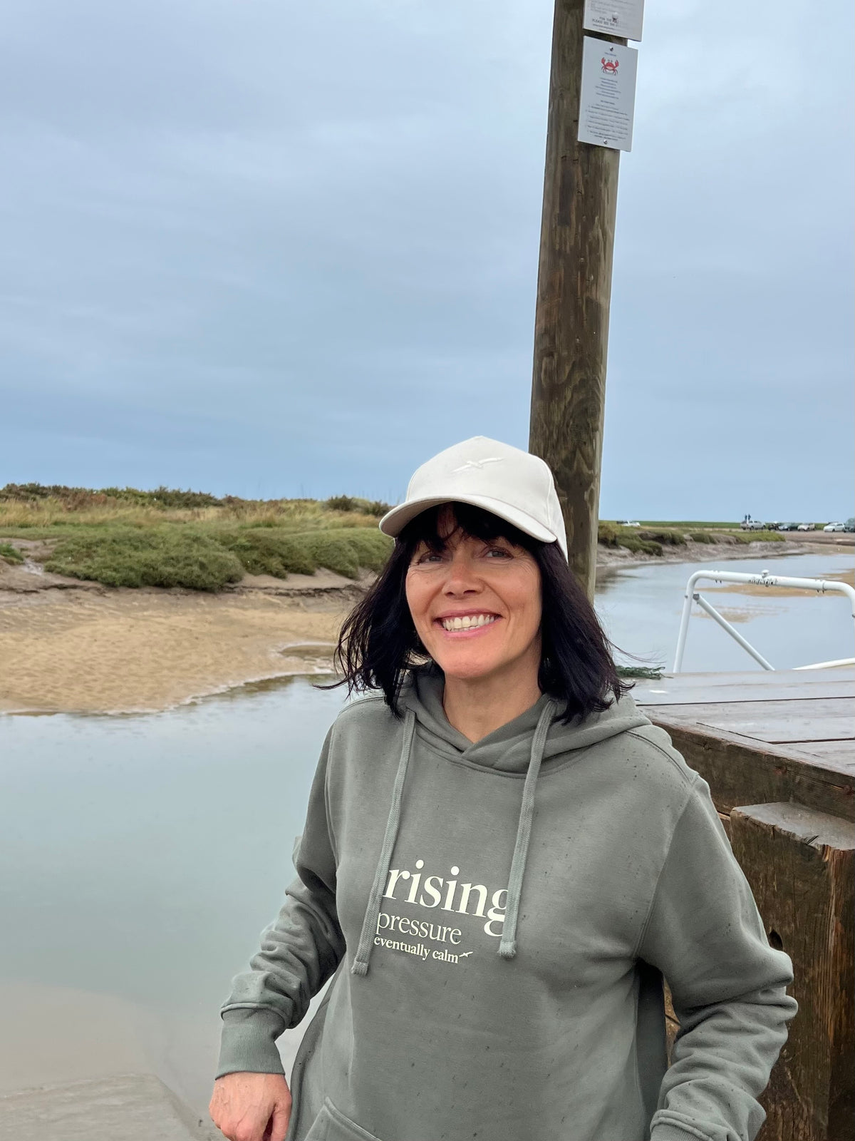 Rising - Shipping Forecast Cotton Hoodie - Sea Moss