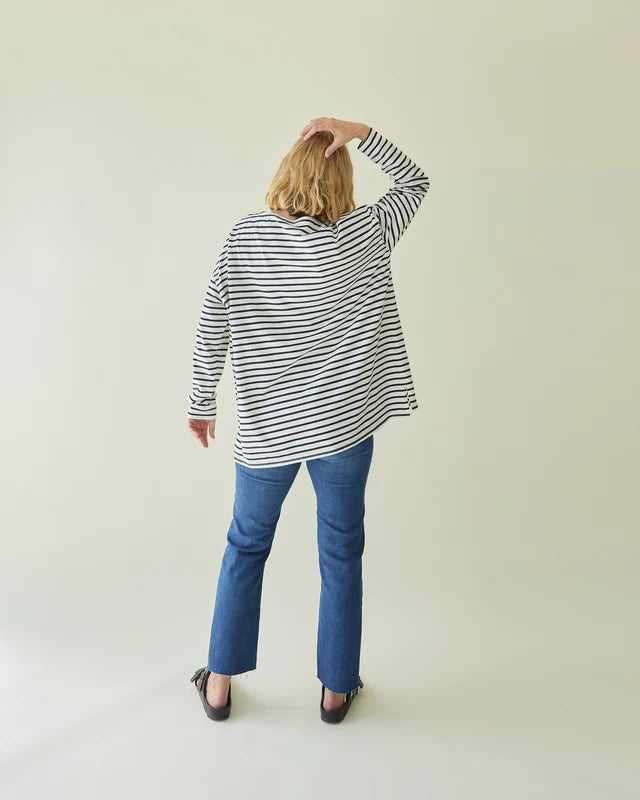 Chalk - Bryony Stripe Top