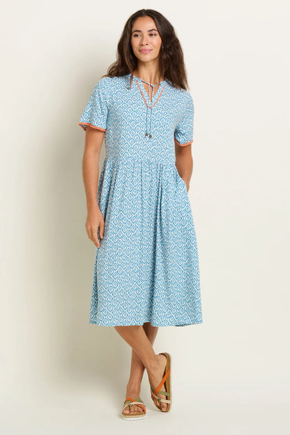 Brakeburn - Yasmin Blue Midi Dress