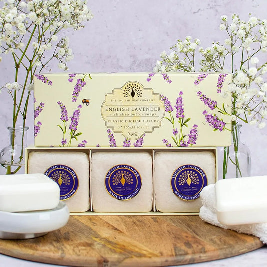 English Lavender Triple Soap Gift Box