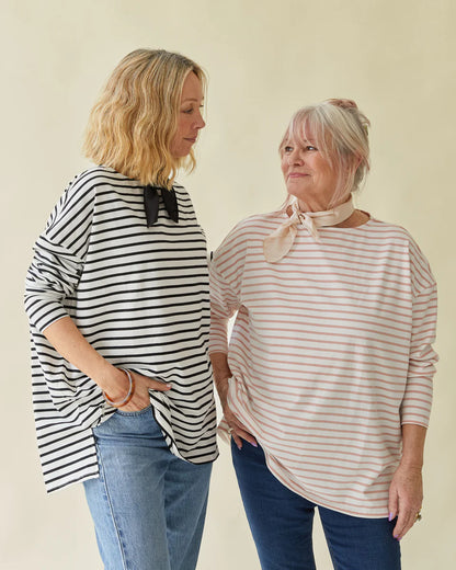 Chalk - Bryony Stripe Top