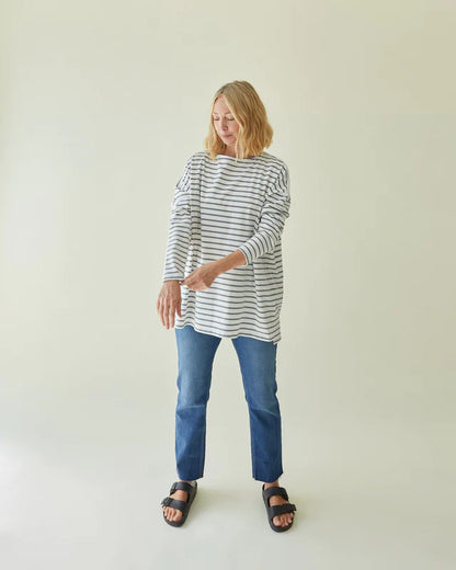 Chalk - Bryony Stripe Top