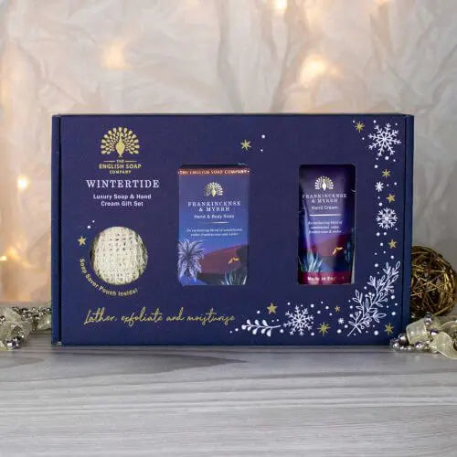 Wintertide Frankincense and Myrrh Luxury Soap and Hand Cream Gift Set