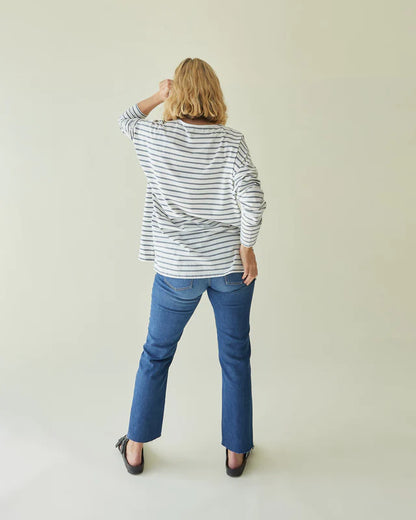 Chalk - Bryony Stripe Top