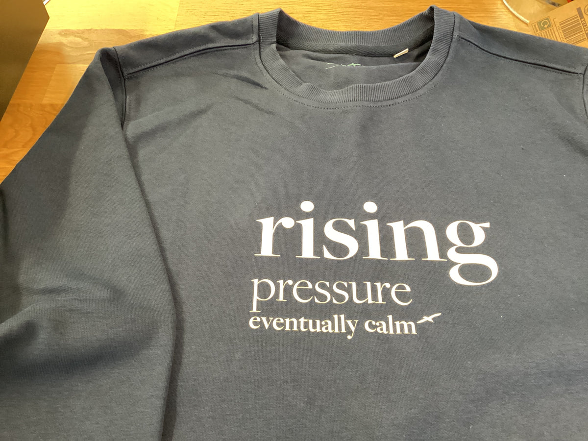 Rising - Shipping Forecast Organic Cotton Sweatshirt - Nautical Navy