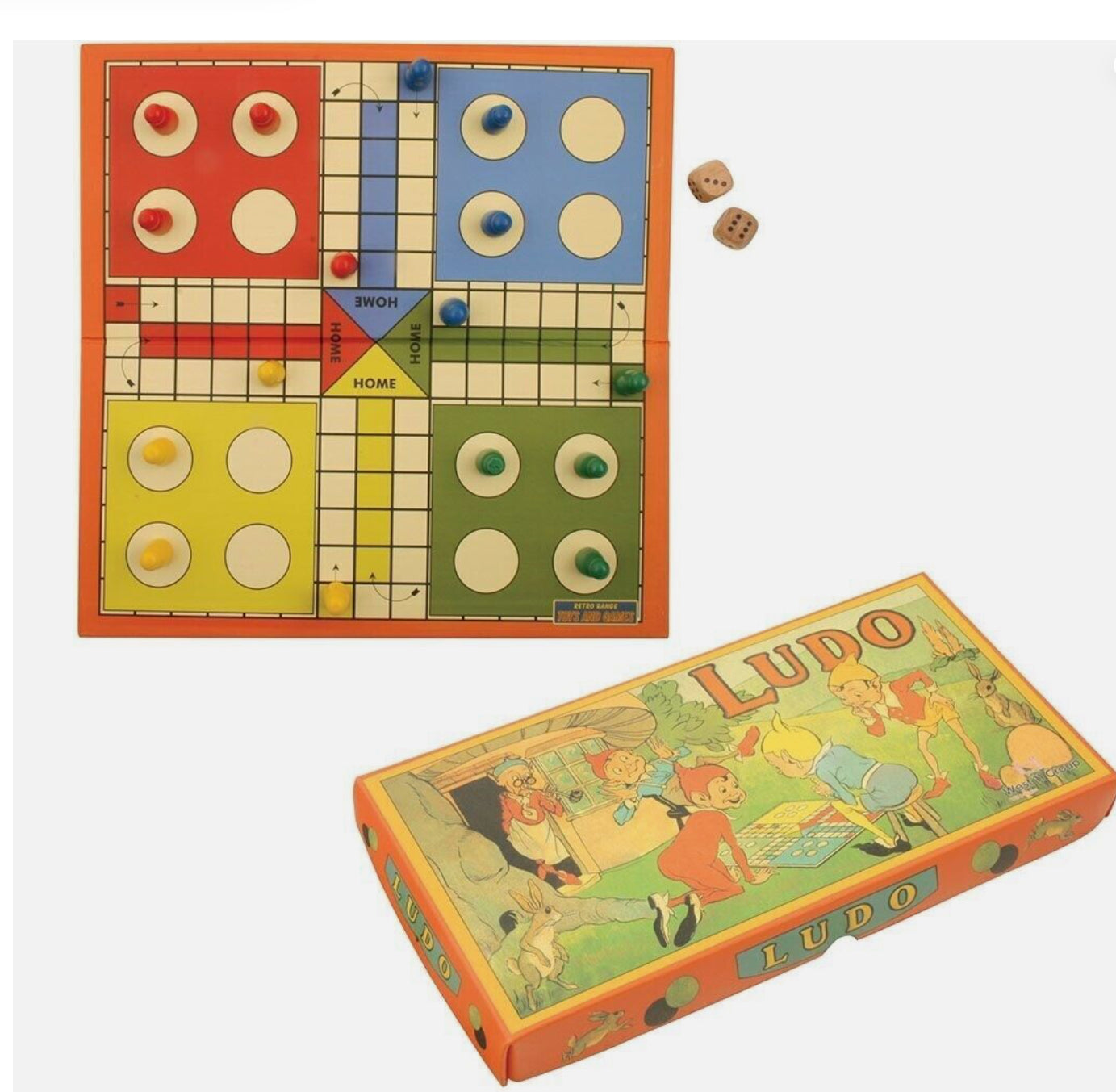 Mini Vintage Ludo Game