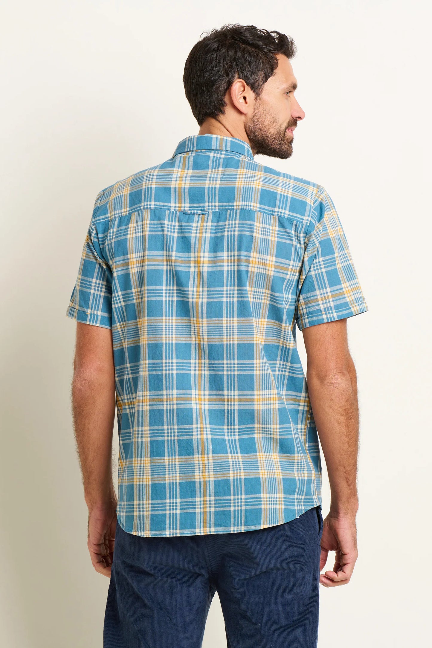 Brakeburn - Blue Check Short Sleeve Shirt