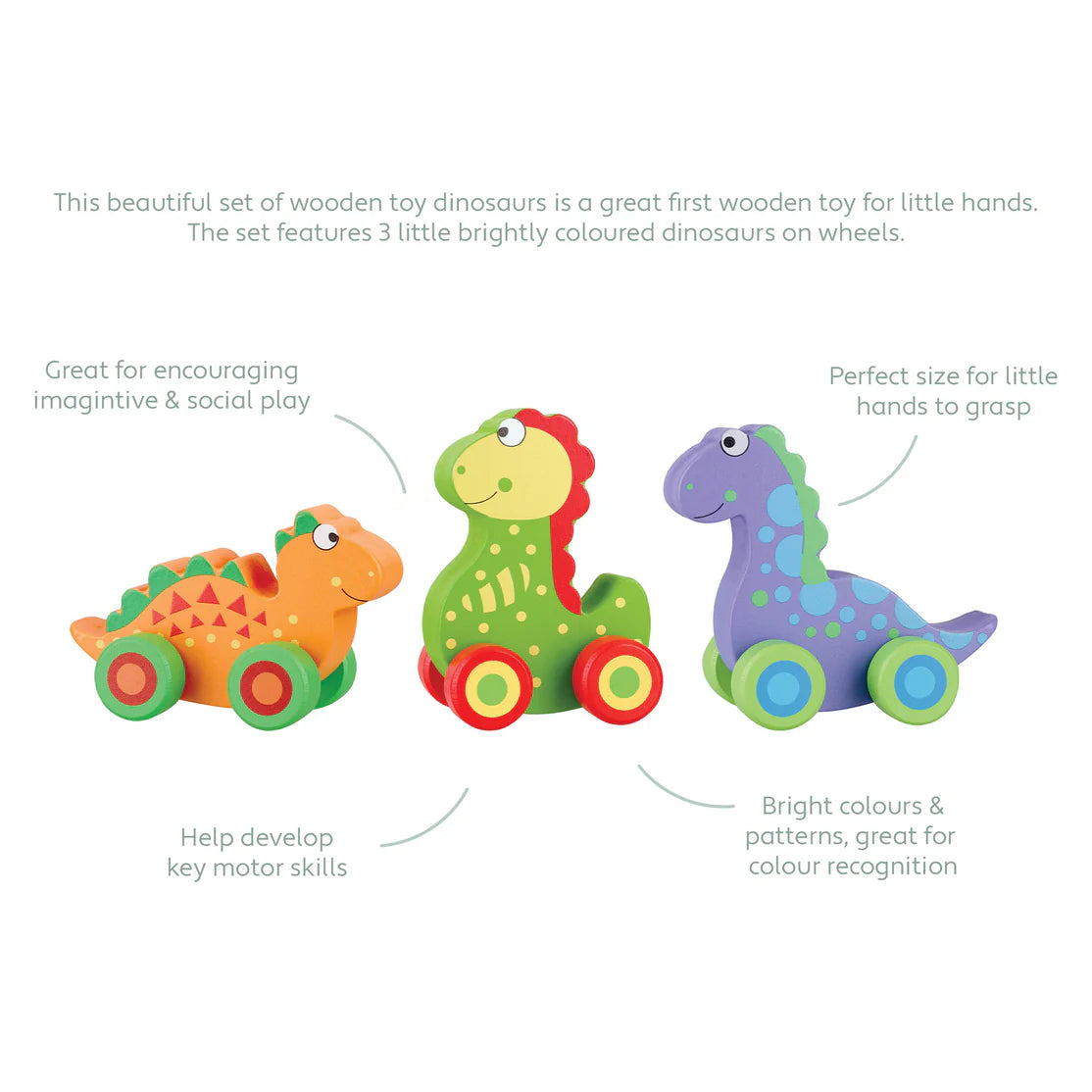 Orange Tree Toys - Set of 3 My First Dinosaurs