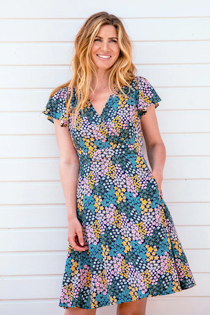 Brakeburn - Wildflower Meadow Wrap Dress