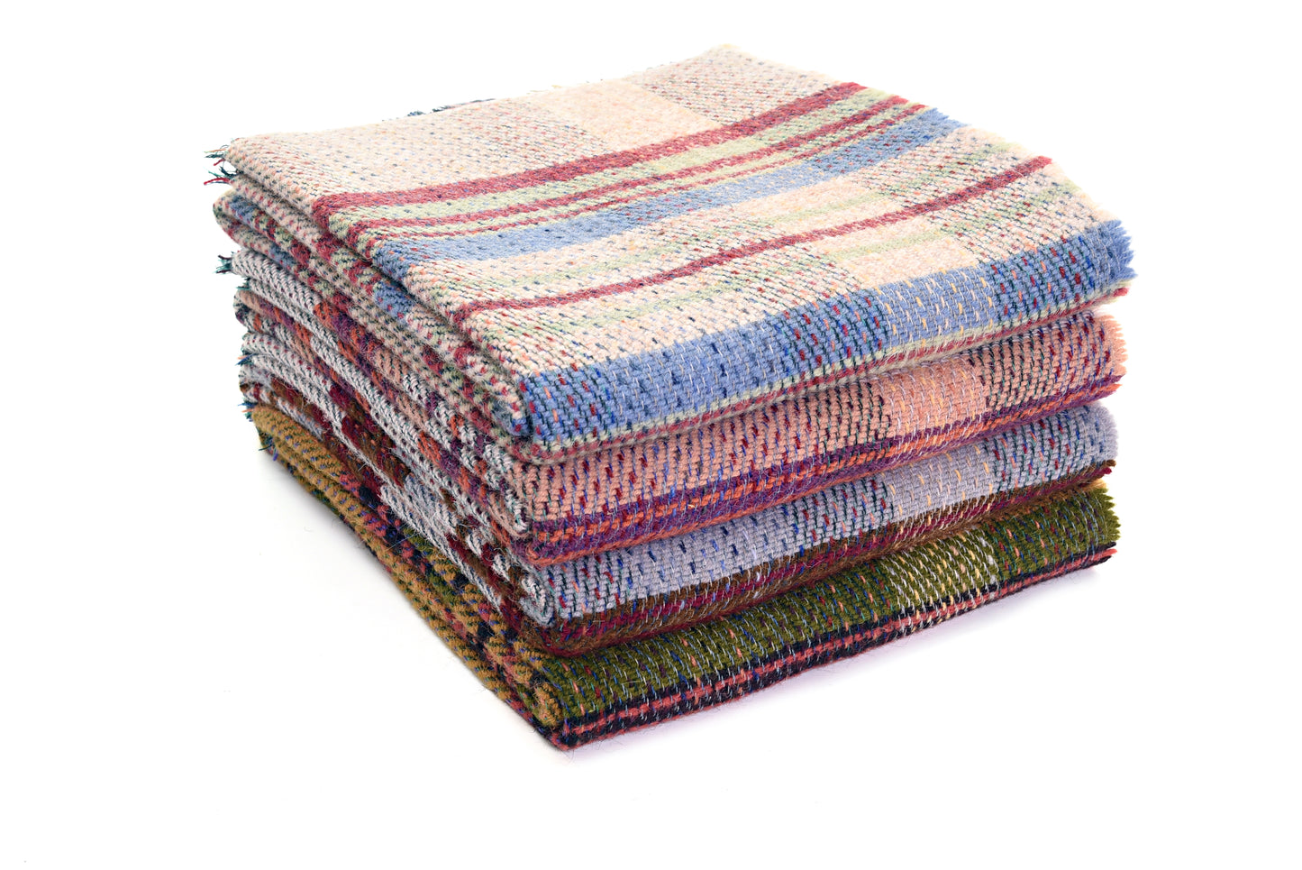 Random Recycled Wool Large Blanket