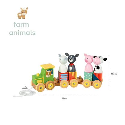 Orange Tree Toys - Puzzle Train - Farm