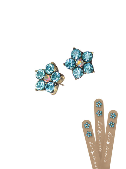 Five Petal Floral Studs