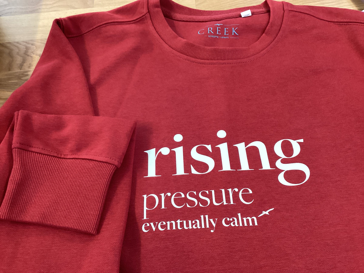 Shipping Forecast Rising Sweat Marine Red