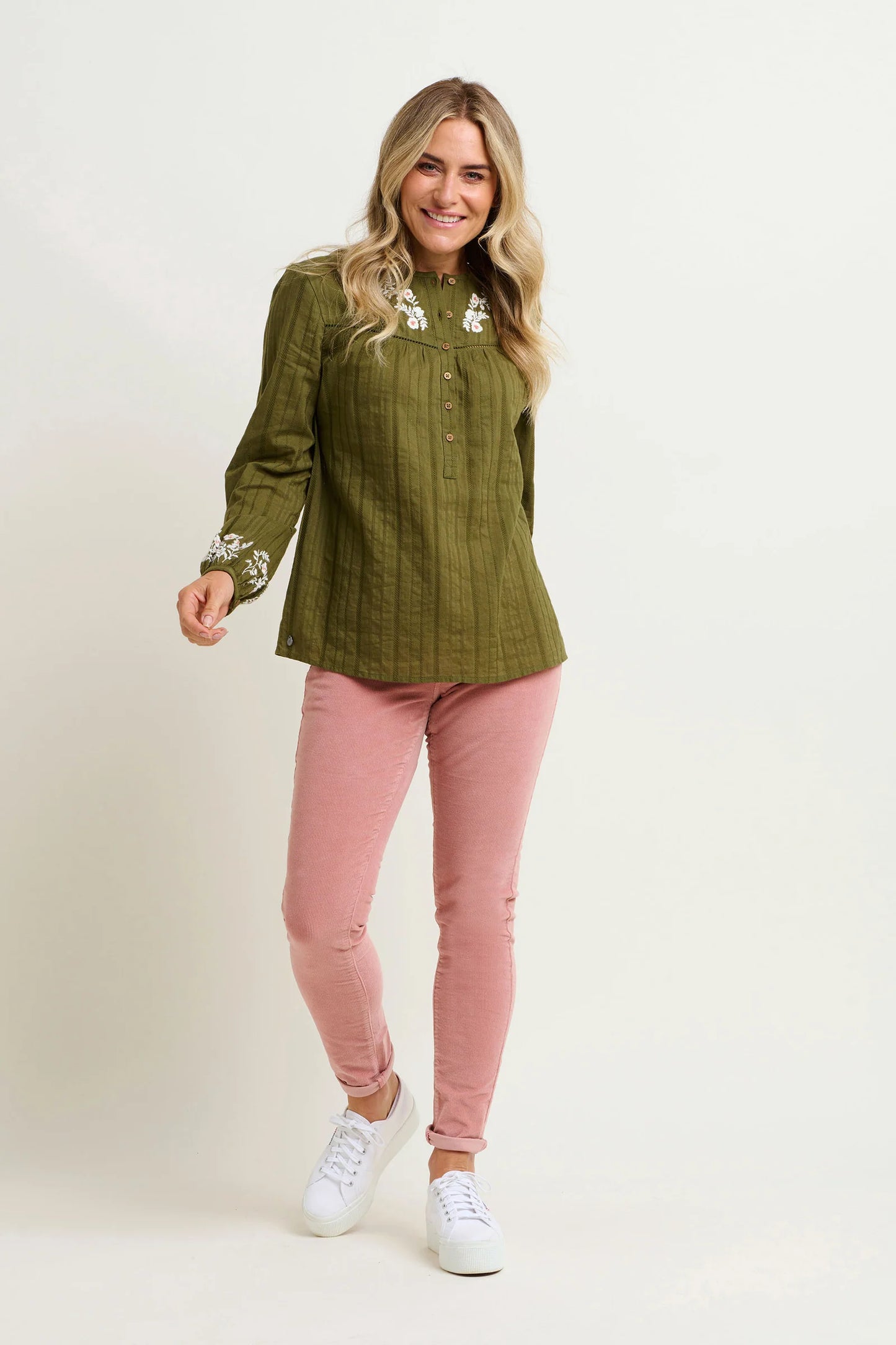 Basil Embroidered Blouse