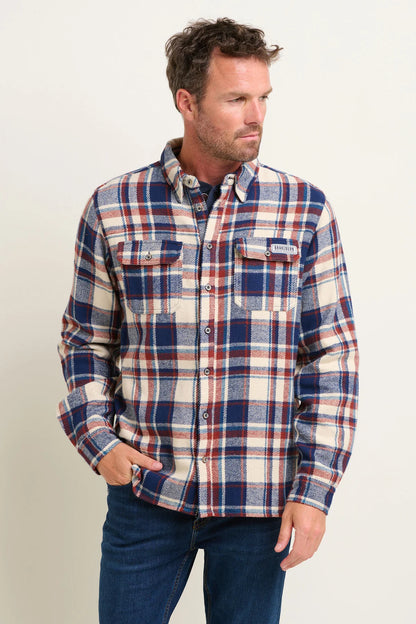 Brakeburn - Navy Blanket Check Shirt