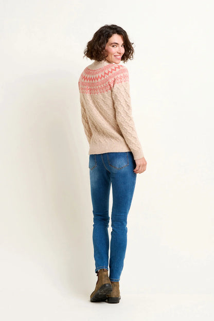 Brakeburn - Retro Cable Mix Knitted Jumper