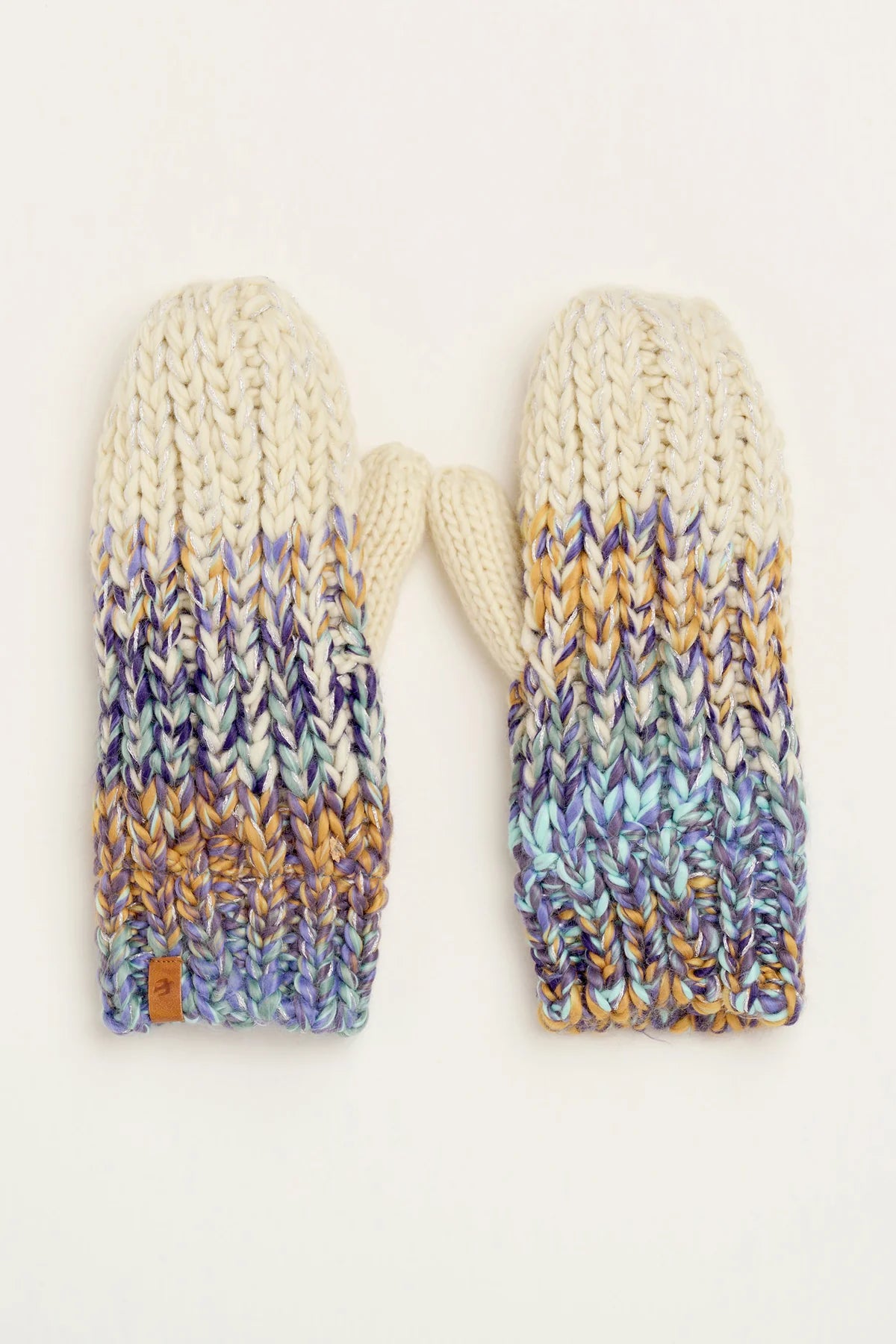 Twisted Sparkle Knitted Mitten