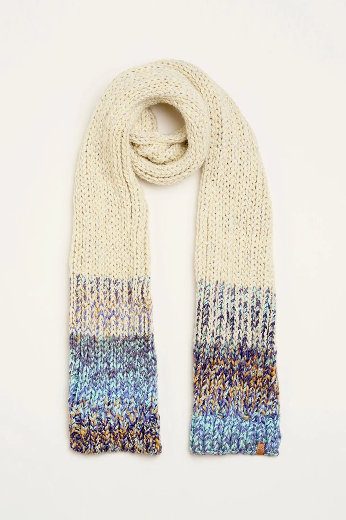Twisted Sparkle Knitted Scarf