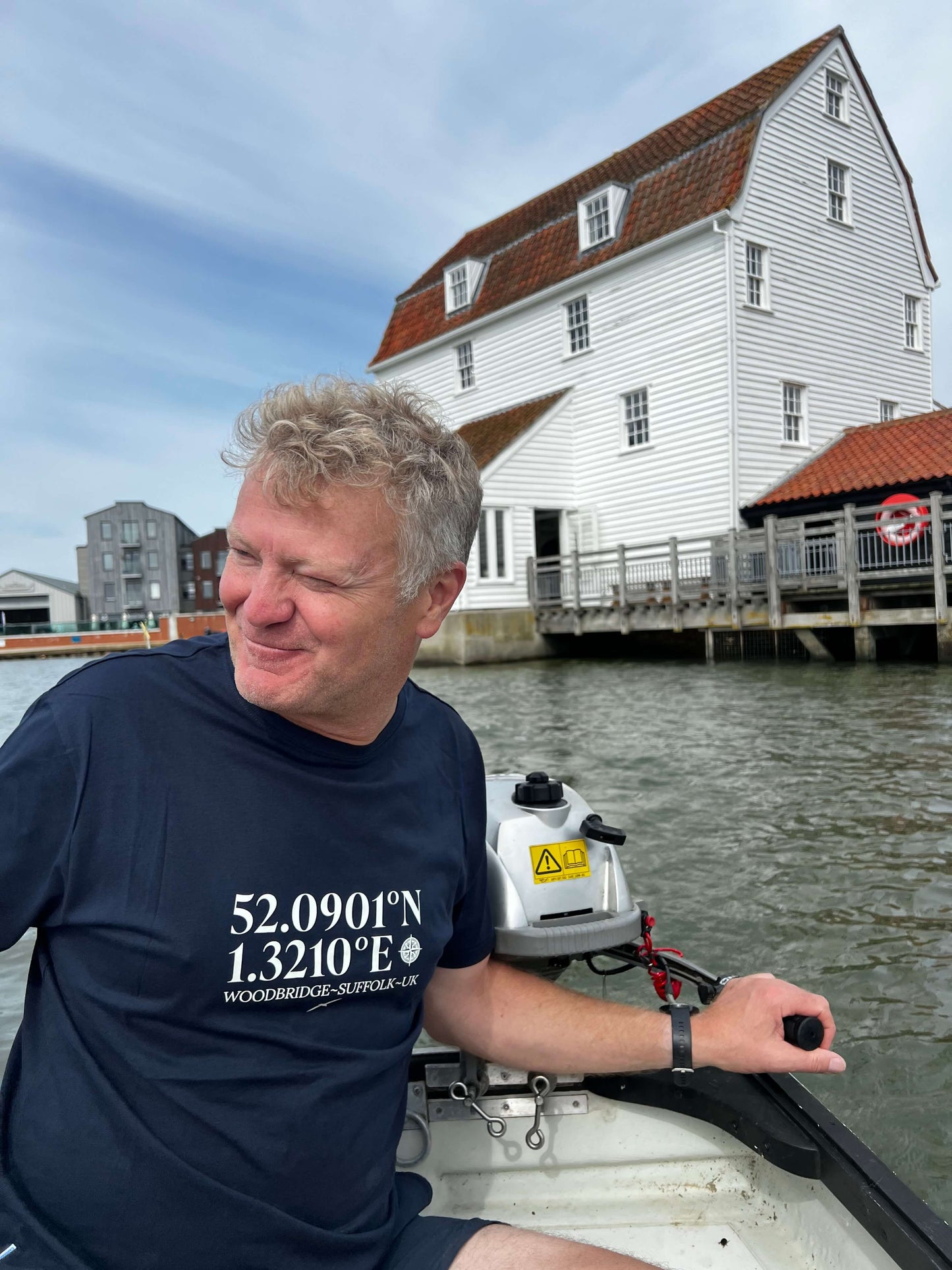 Woodbridge – Latitude & Longitude T-shirt Organic Cotton