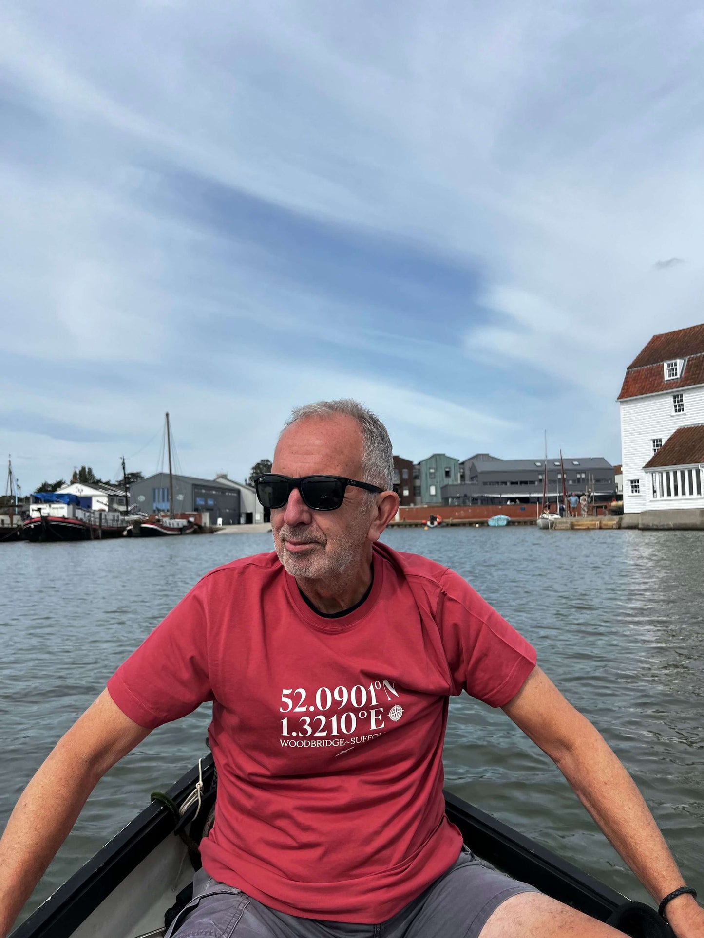 Woodbridge – Latitude & Longitude T-shirt Organic Cotton