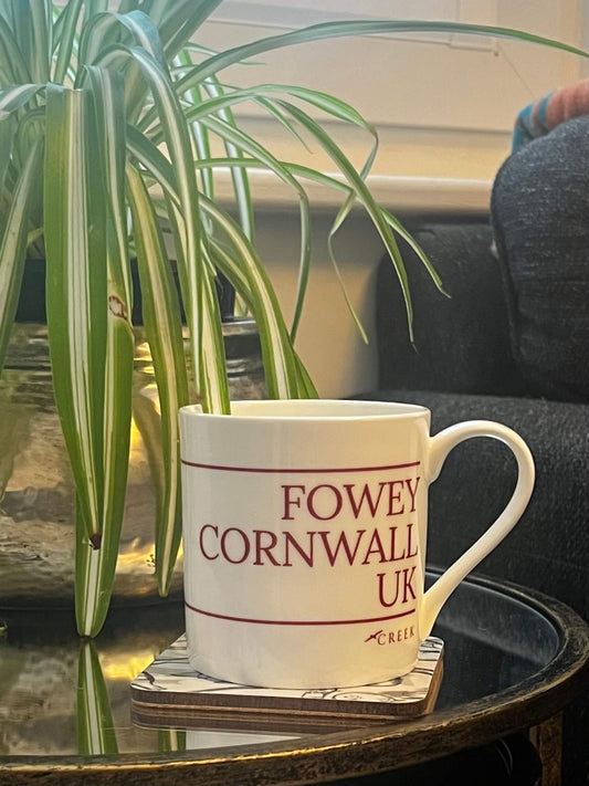 Fowey – Latitude & Longitude Fine Bone China Mug