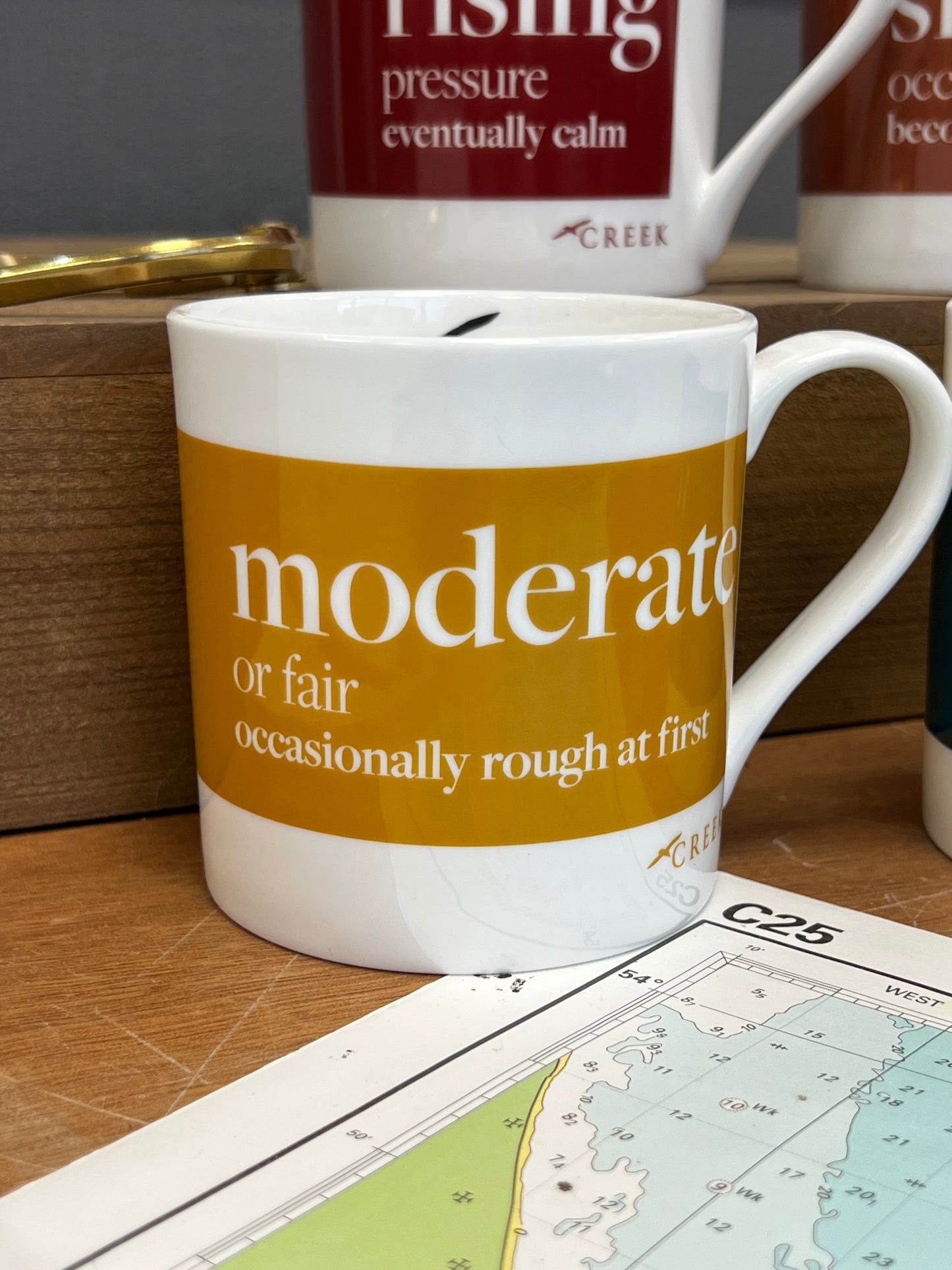 Moderate – Shipping Forecast Fine Bone China Mug