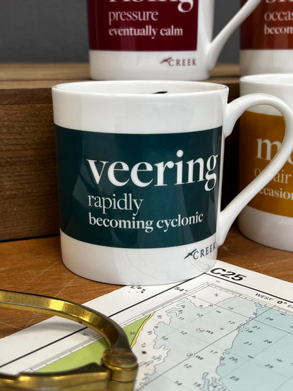 Veering Shipping Forecast fine bone china mug