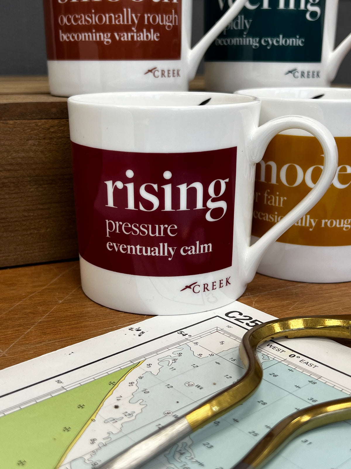 Rising Shipping Forecast fine bone china mug