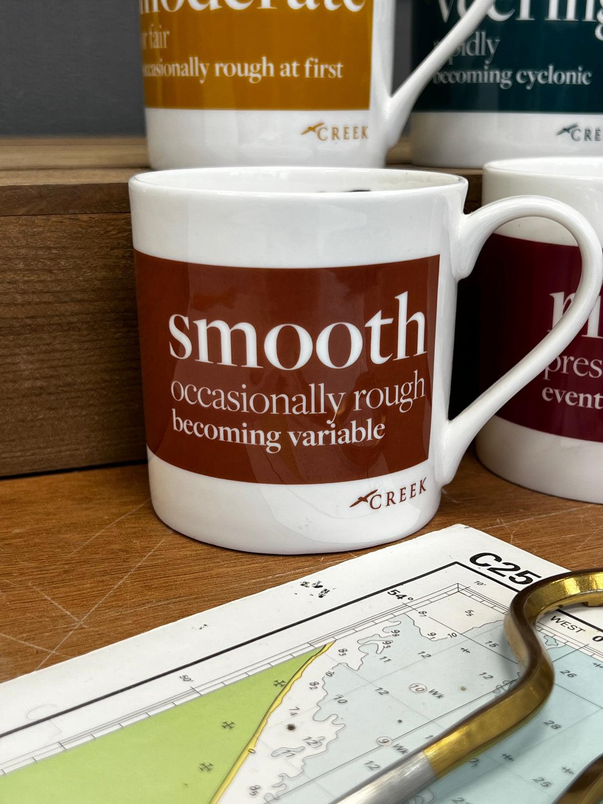 Smooth Shipping Forecast fine bone china mug