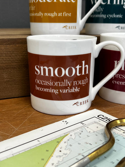 Smooth Shipping Forecast fine bone china mug
