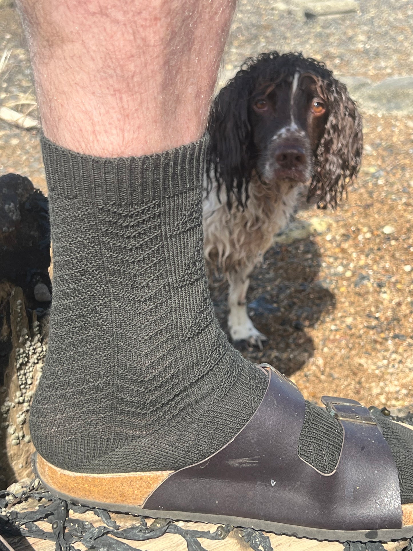 Gansey Knitted Boot Socks – Blakeney Marsh