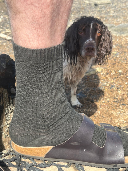 Gansey Knitted Boot Socks – Blakeney Marsh
