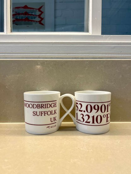 Woodbridge – Latitude & Longitude Fine Bone China Mug