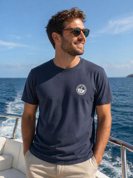 Blakeney Boating Association - T-shirt Organic Cotton - Nautical Navy