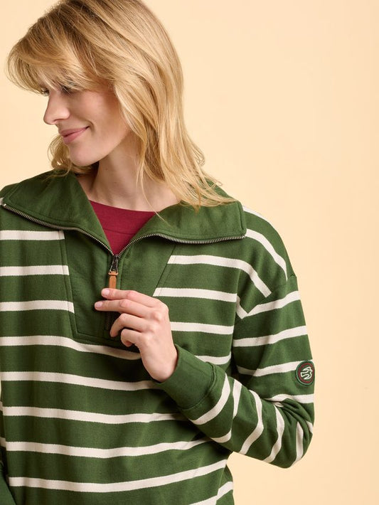 Brakeburn AW25 Charmouth Quarter Zip Sweatshirt