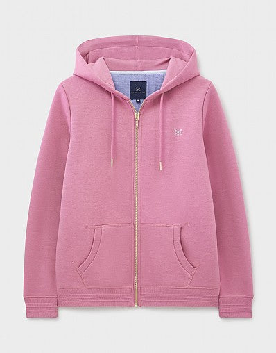 Crew Heritage Zip Through Rose AW25