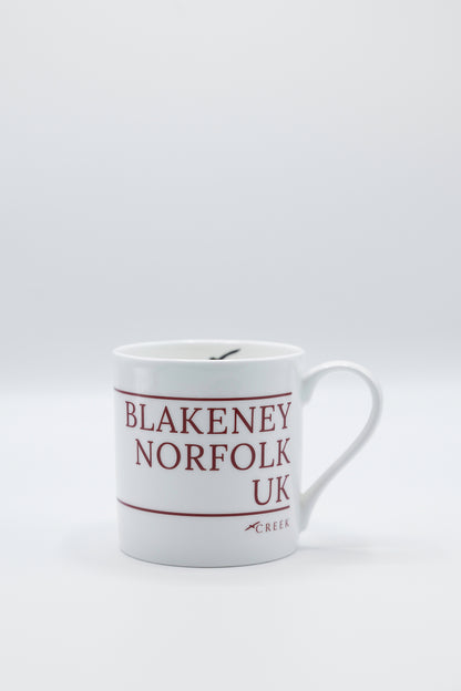 Longitude & Latitude Coastal Bone China Mug