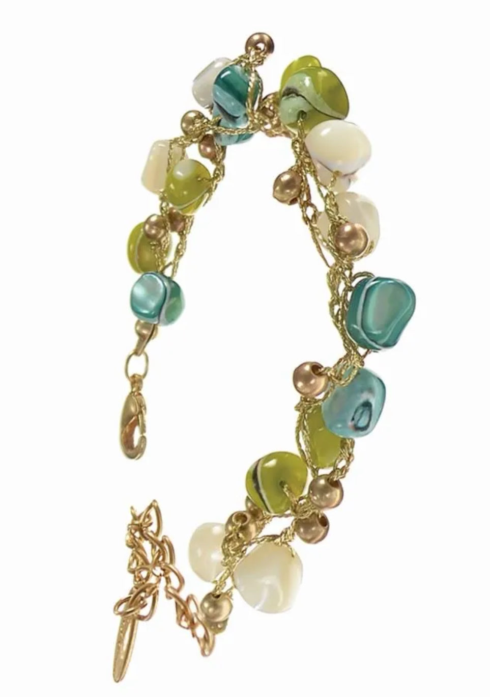 Prospect Beads with Crocher Chain Bracelet